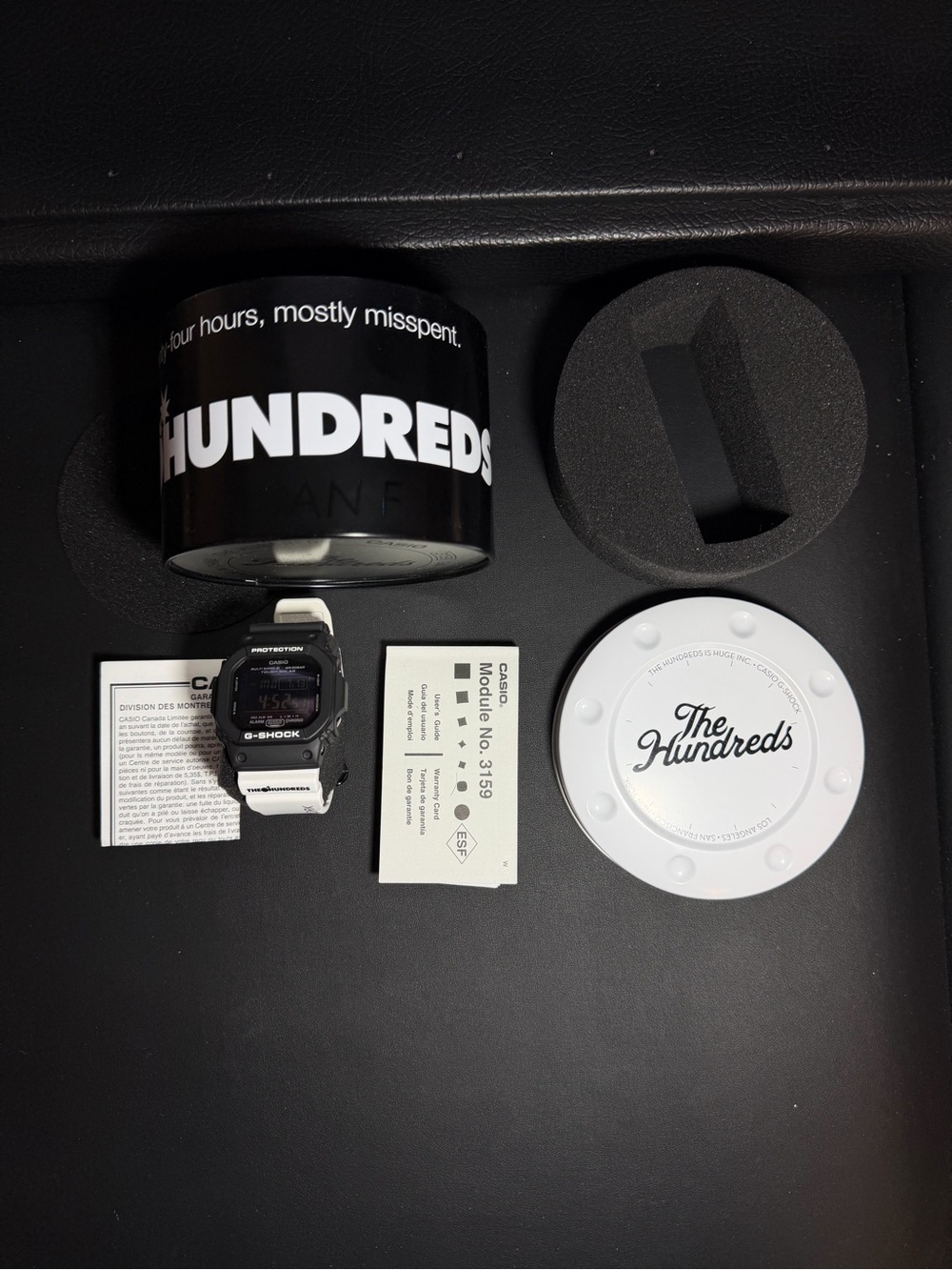 The Hundreds Black & White Digital G-Shock Style Watch
